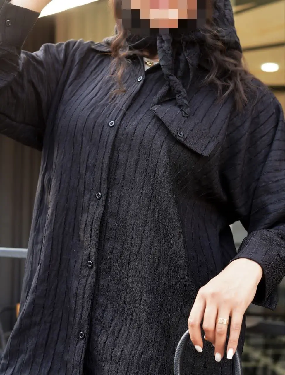 🎀 مانتو شومیزی قد بلندکی می...