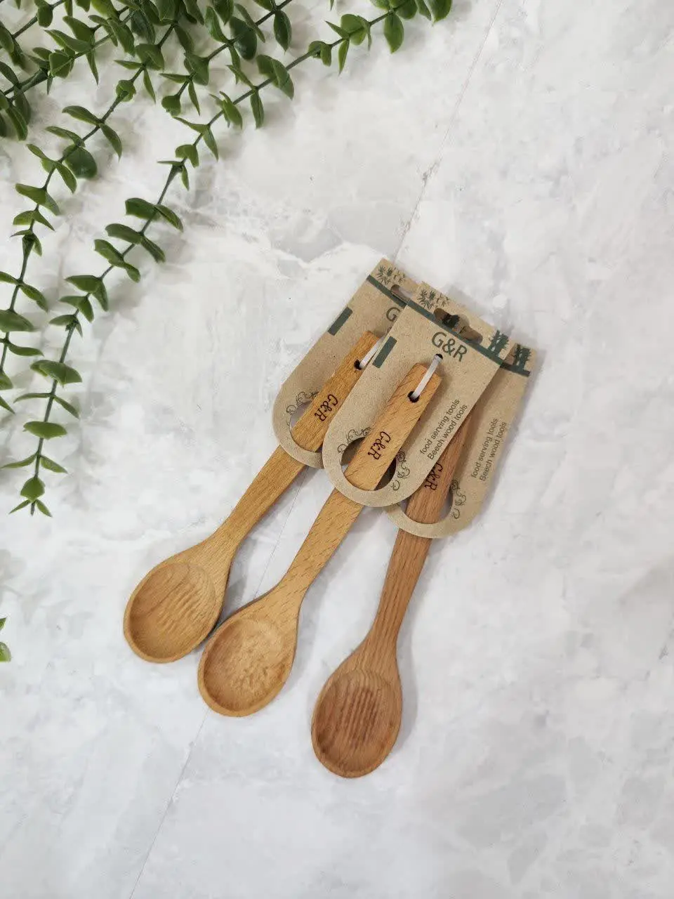 قاشق چوبی کوتاه
