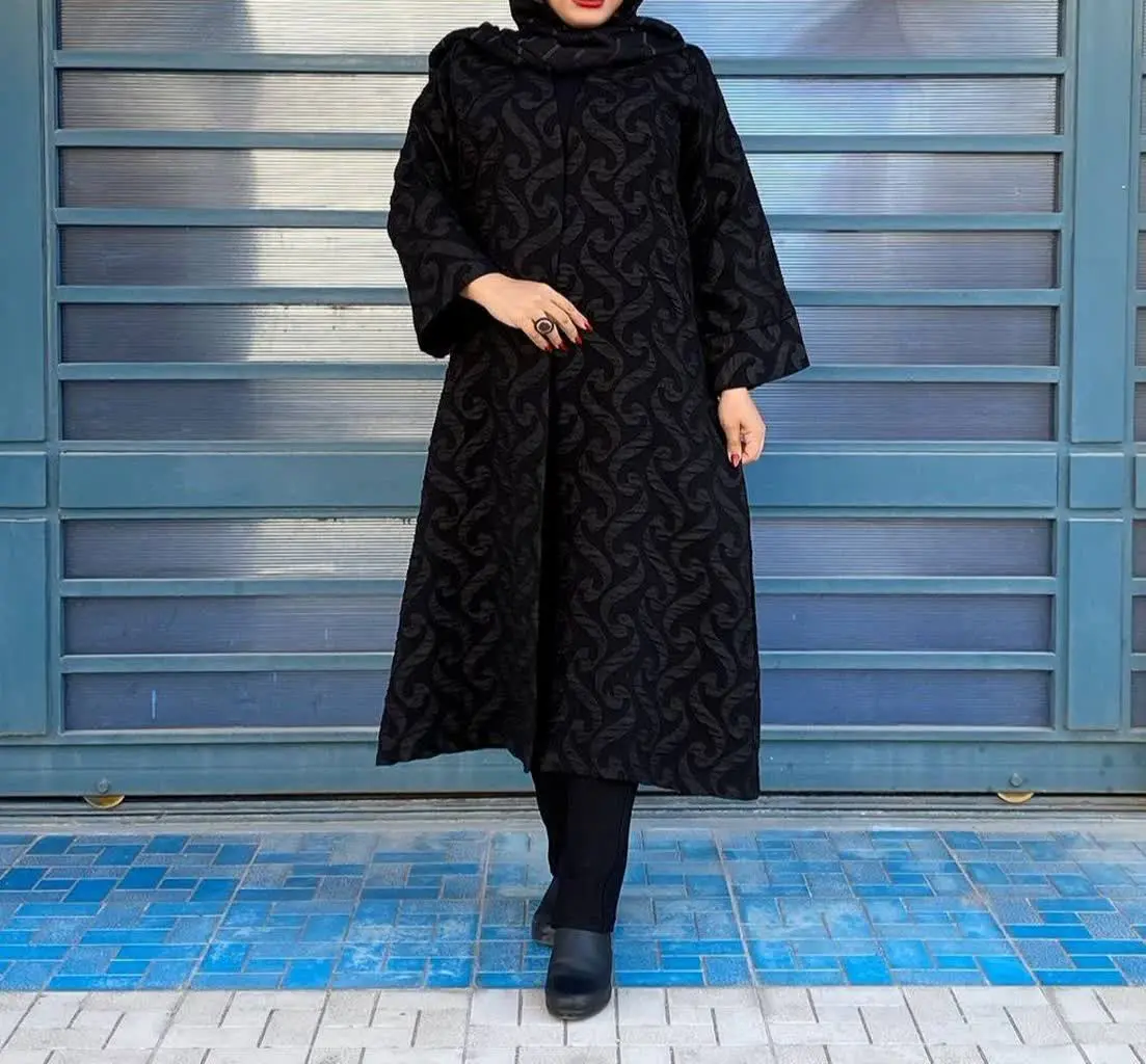 #مانتو بلند ژاکارد #خرم (طراحی #نگاه_مزون 
