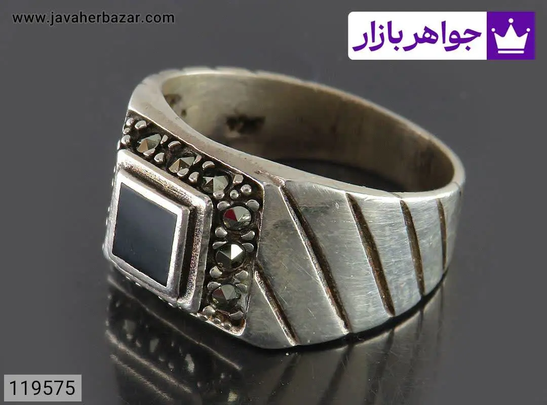 انگشتر نقره مردانه - کد ۱۱۹۵۷۵