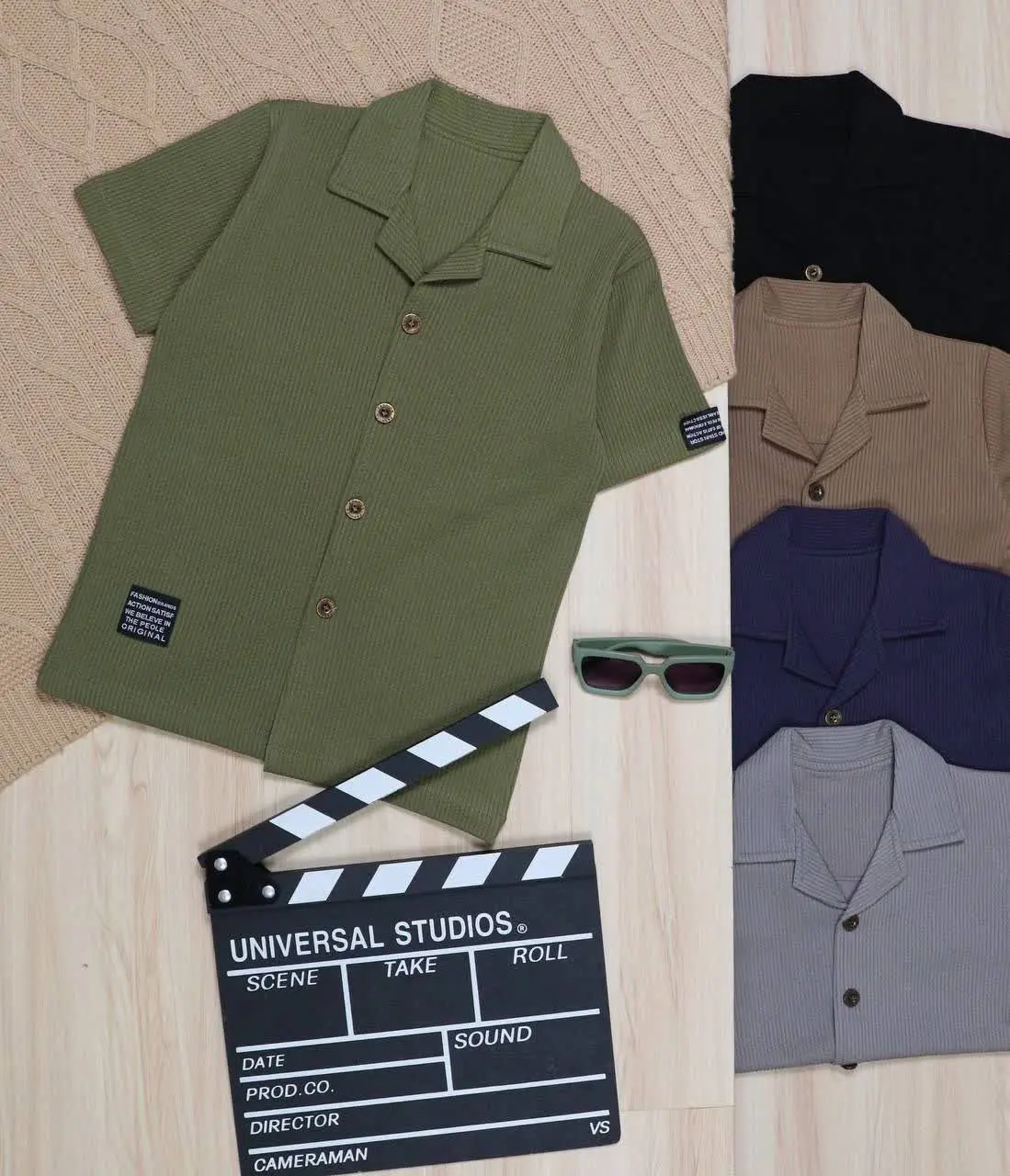 👫پیراهن پسرانه راه ریلی یقه انگلیسی👫
