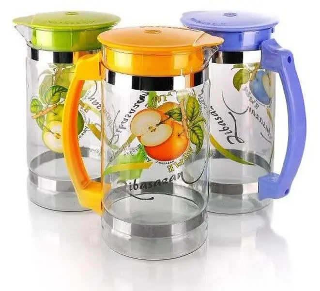 🥳پارچ شیشه ای طرح دار زیبا...