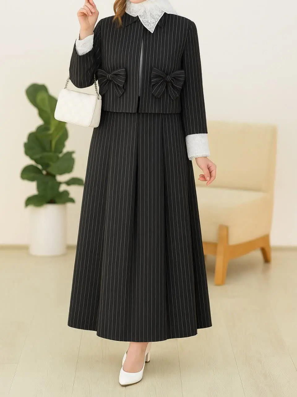 👚 نام: ست کت دامن فروغ✅