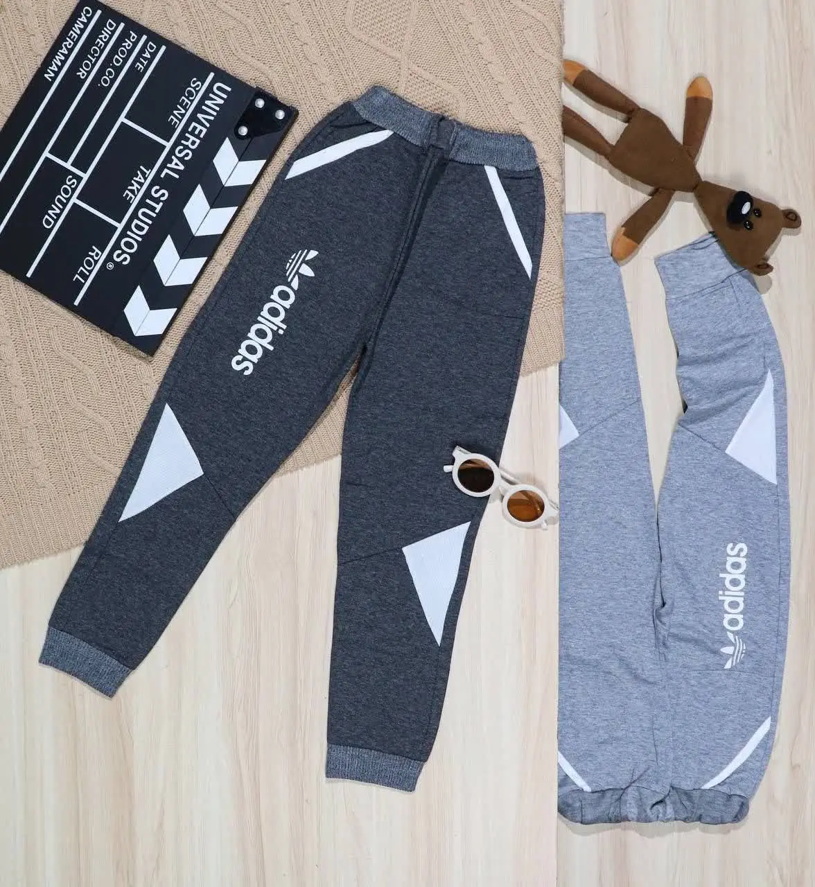 👫شلوار ملانژ پسرانه چاپ آدیداس👫
