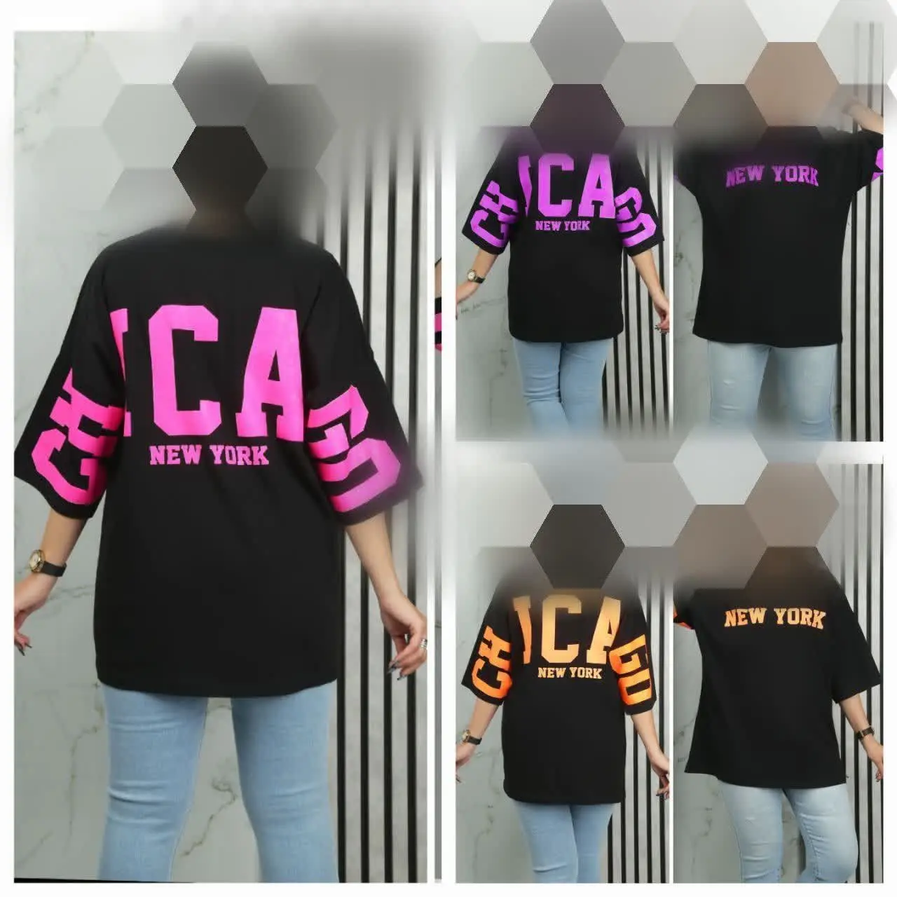 نام: تیشرت لش چاپ رنگی