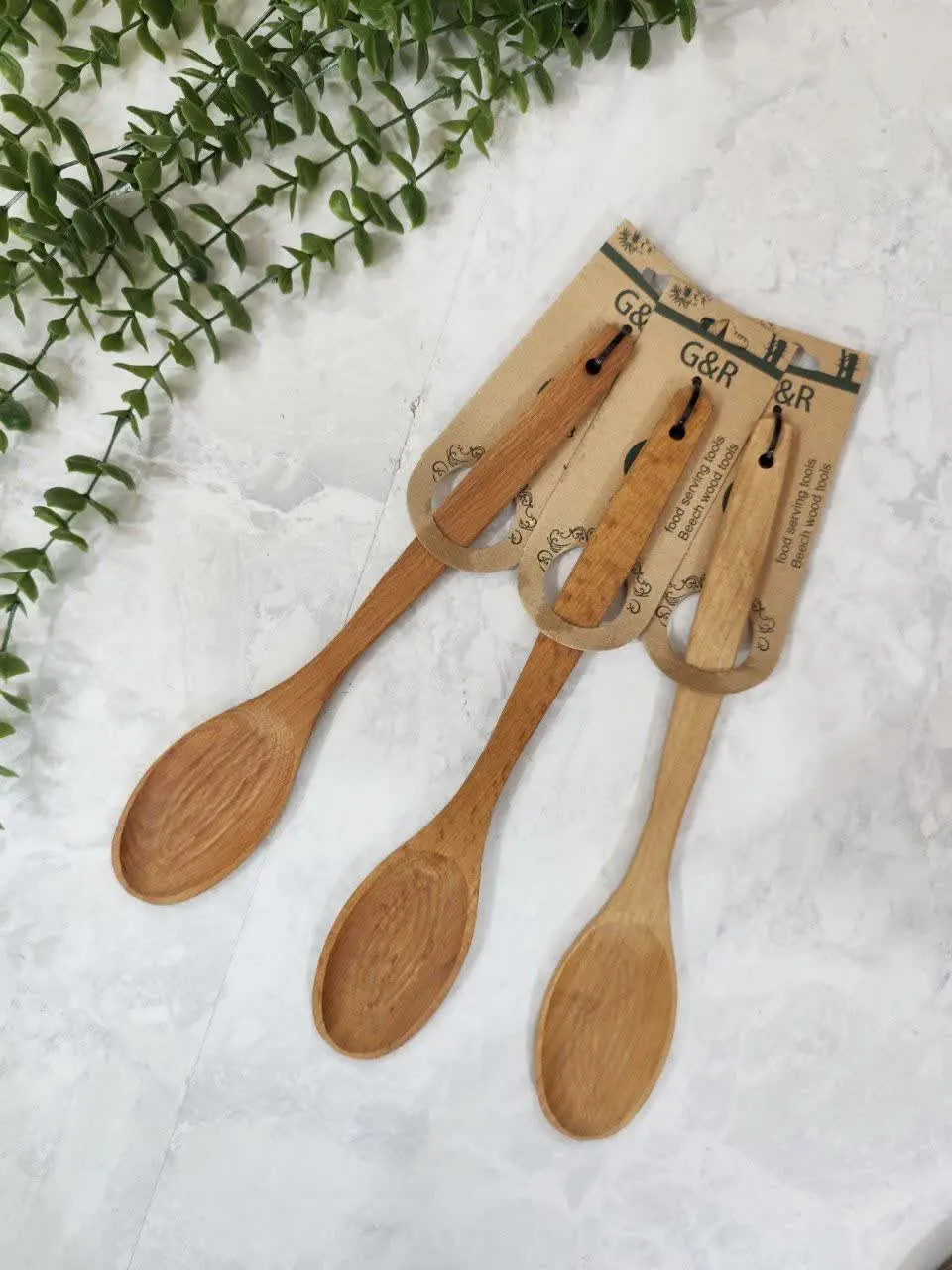 قاشق چوبی بلند
