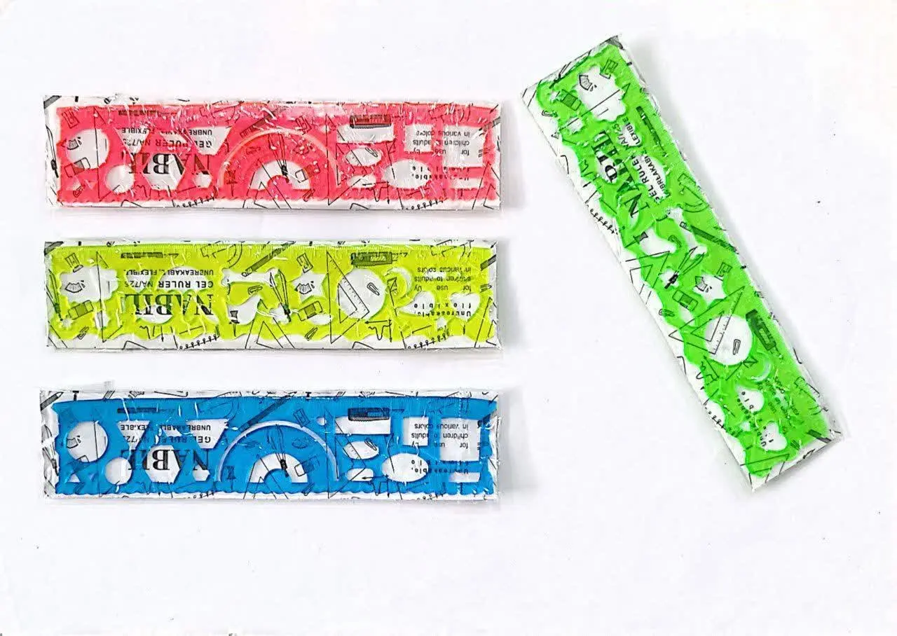 خط کش ۲۰ سانت ژله‌ای دوقلو
