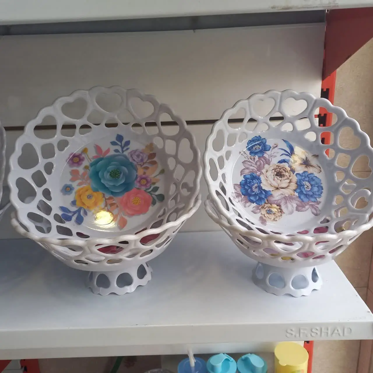 سبد ملامین پایه دار
