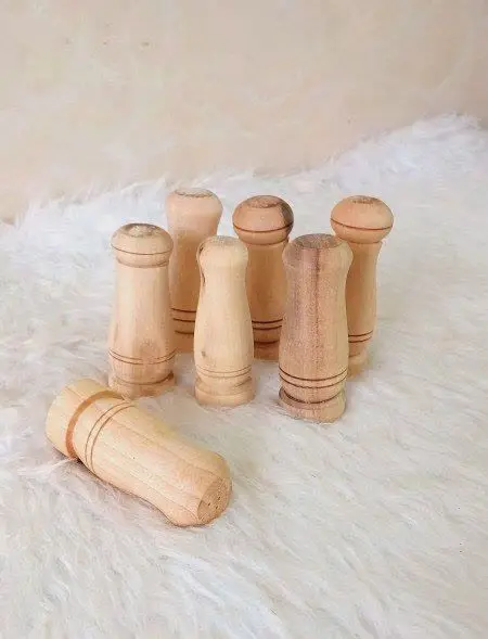 نمکدان جفتی چوبی
