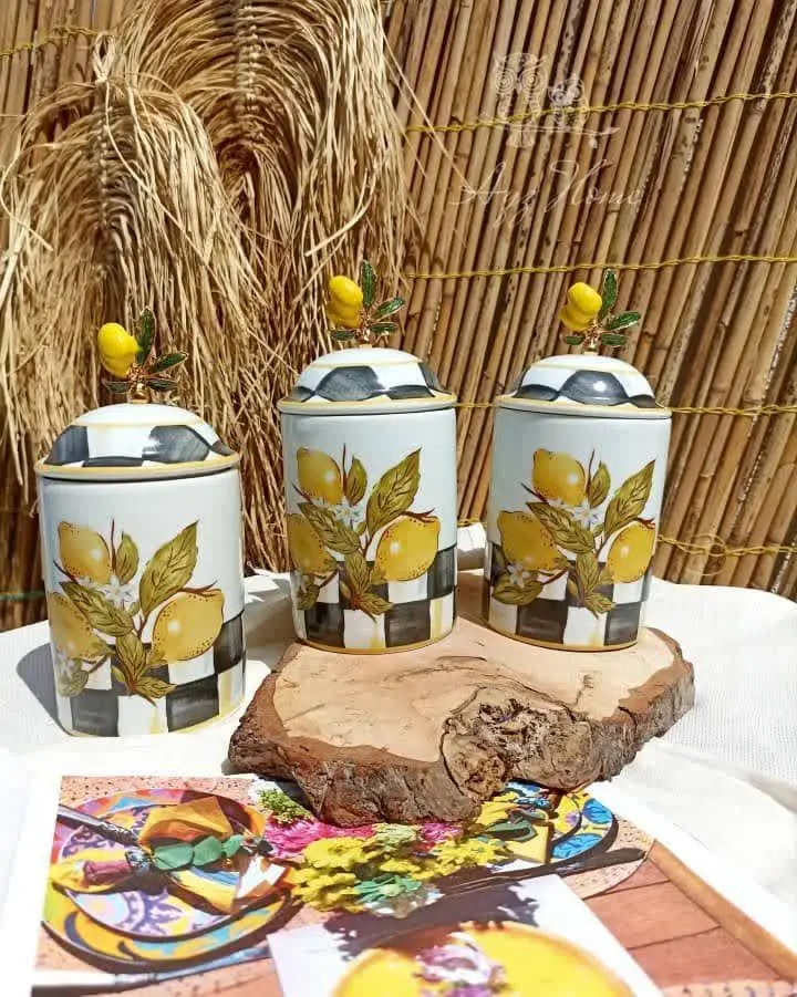 سری زیبای لعابی لیمو 🍋 🍋 
