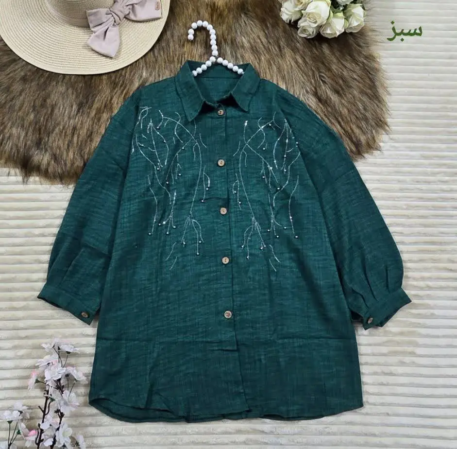 شومیز مانتویی ارغوان