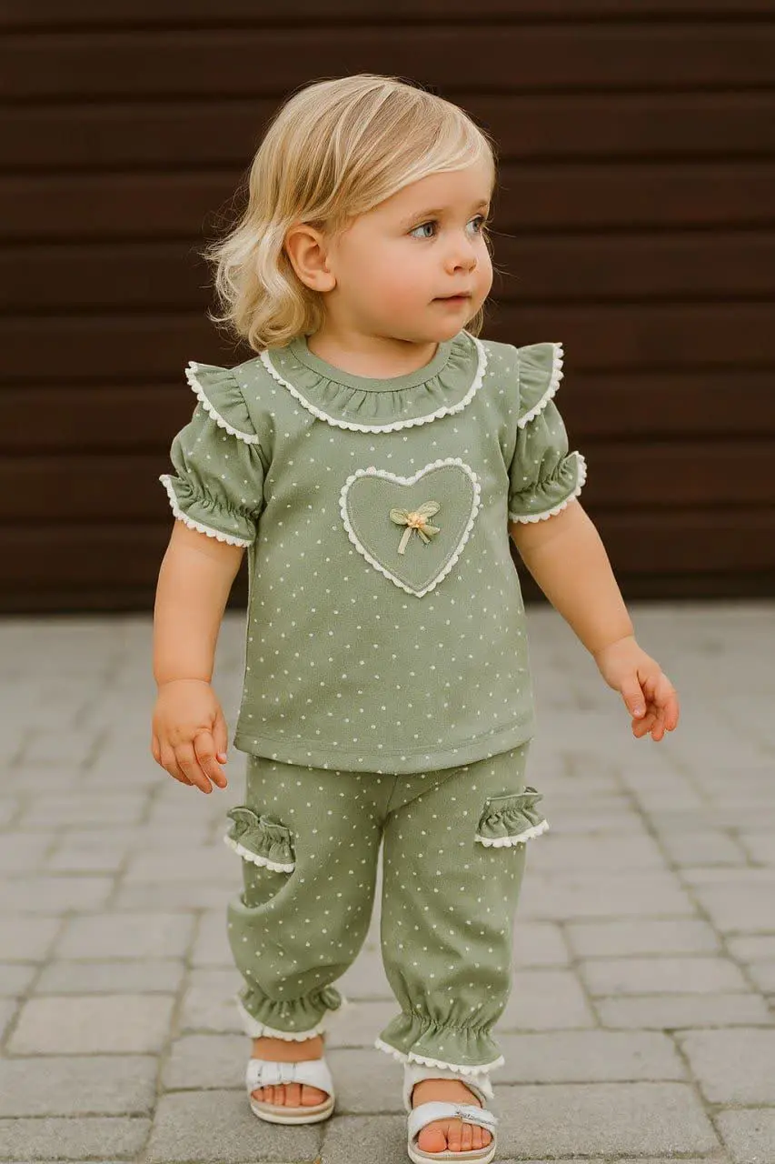 💠تیشرت و شلوار دخترانه مدل...