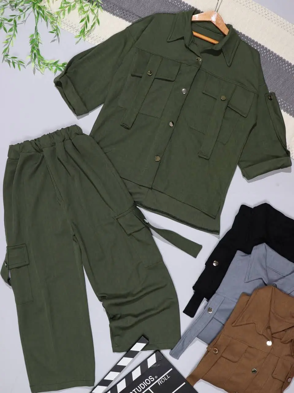 👫شومیز و شلوار دخترانه مراک...