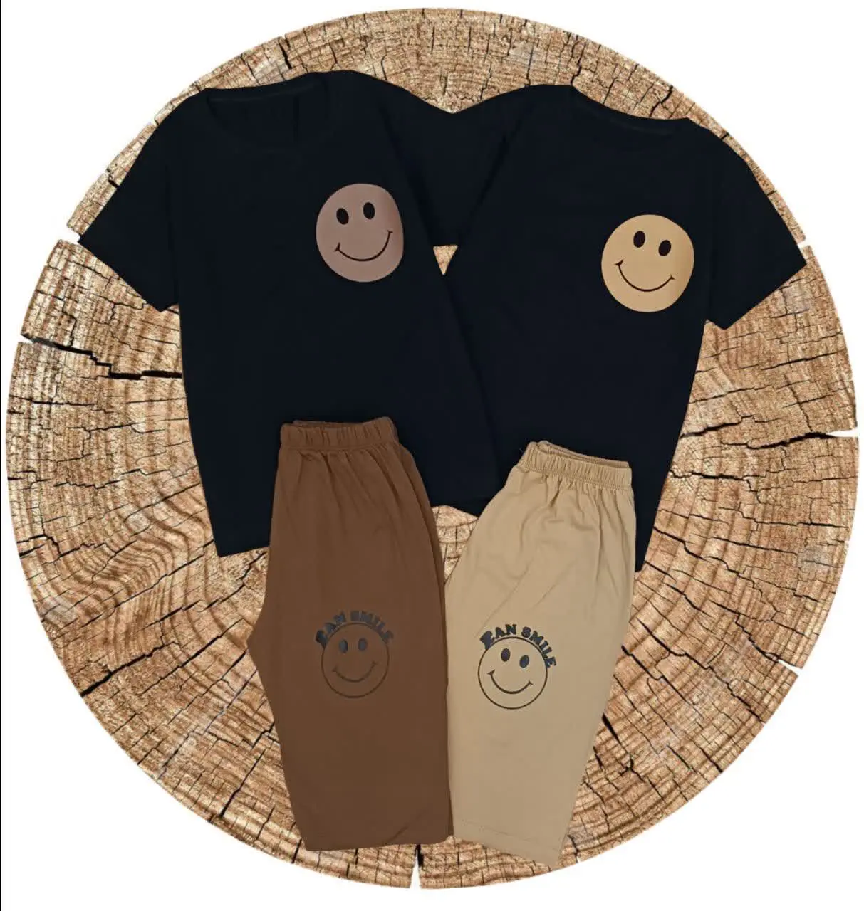 🔮تیشرت شلوارک اسپرت طرح استیکر🔮
