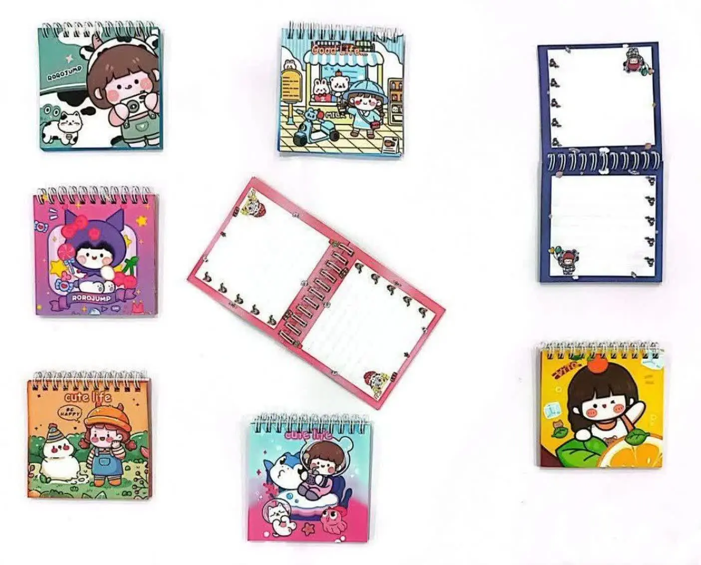 دفتر یادداشت ۱۰ × ۱۰ فانتزی سیمی با کاغذ ۷۰ گرم 
