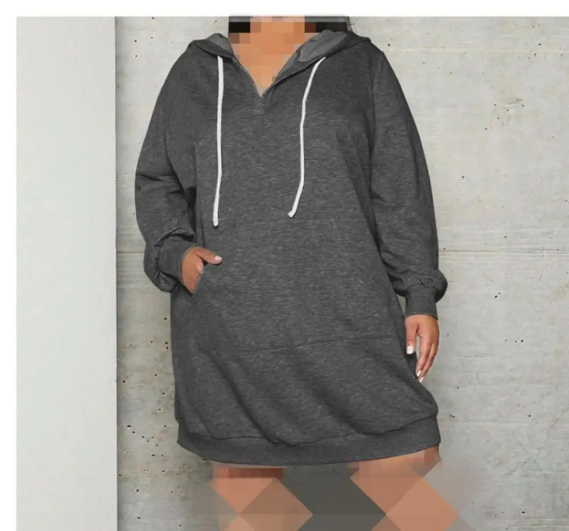 هودی بلند کلاهدار یقه فیلتو 
