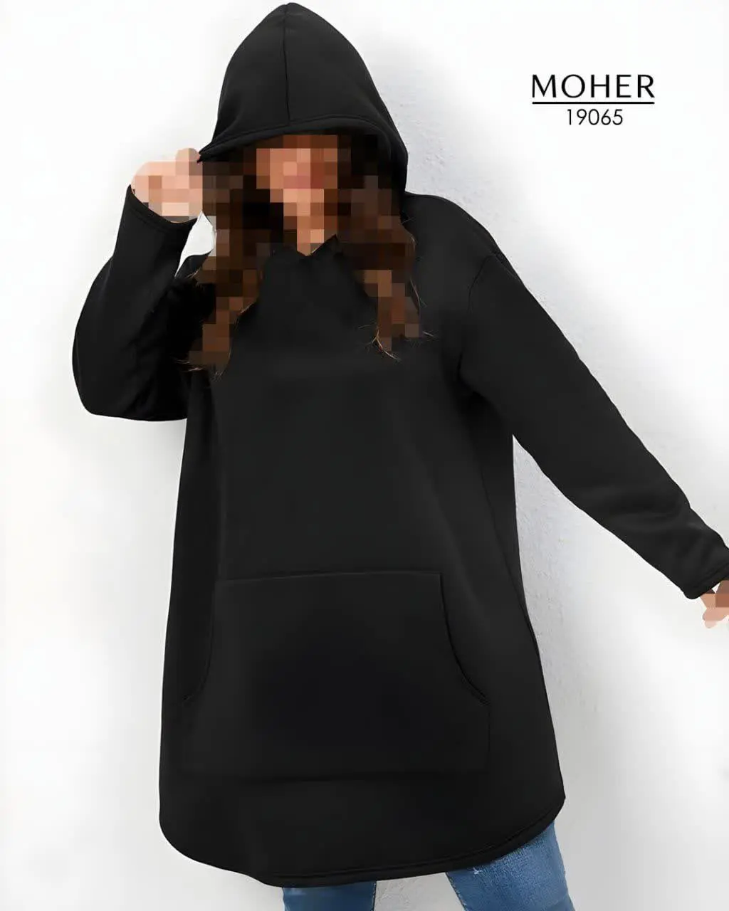 هودی سایز بزرگ مشکی