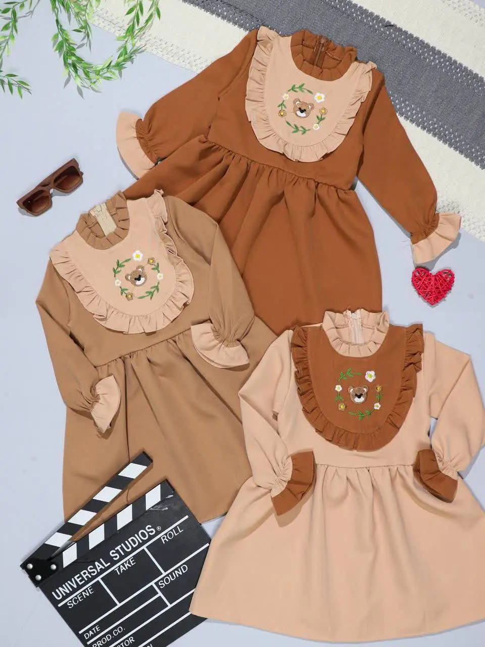 👫سارافون مازراتی قهوه ای/کر...