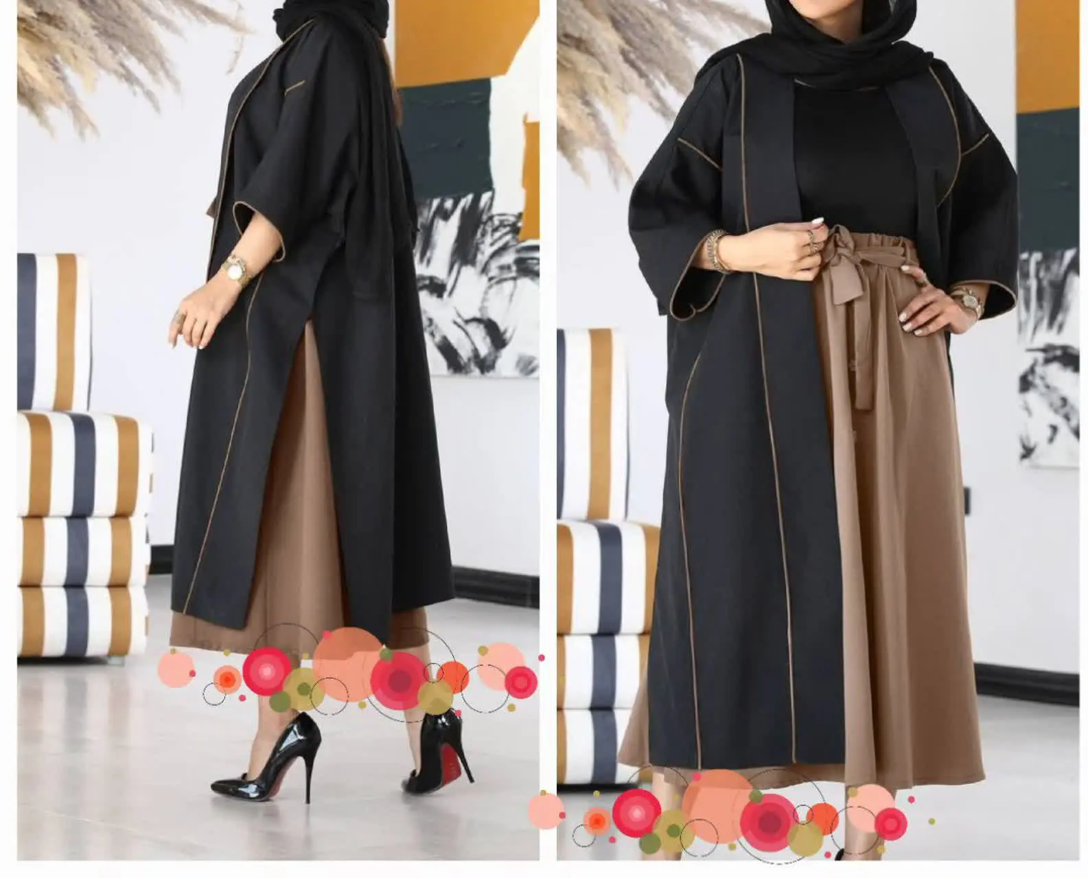 🛍نام: مانتو دامن گلاره🌱
