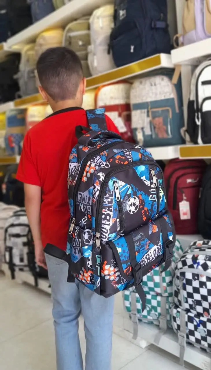 🎒 کوله پشتی مدرسه ای طرح فض...