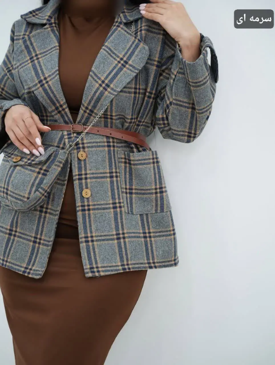 مانتو کتی ژیلا ب همراه کیف