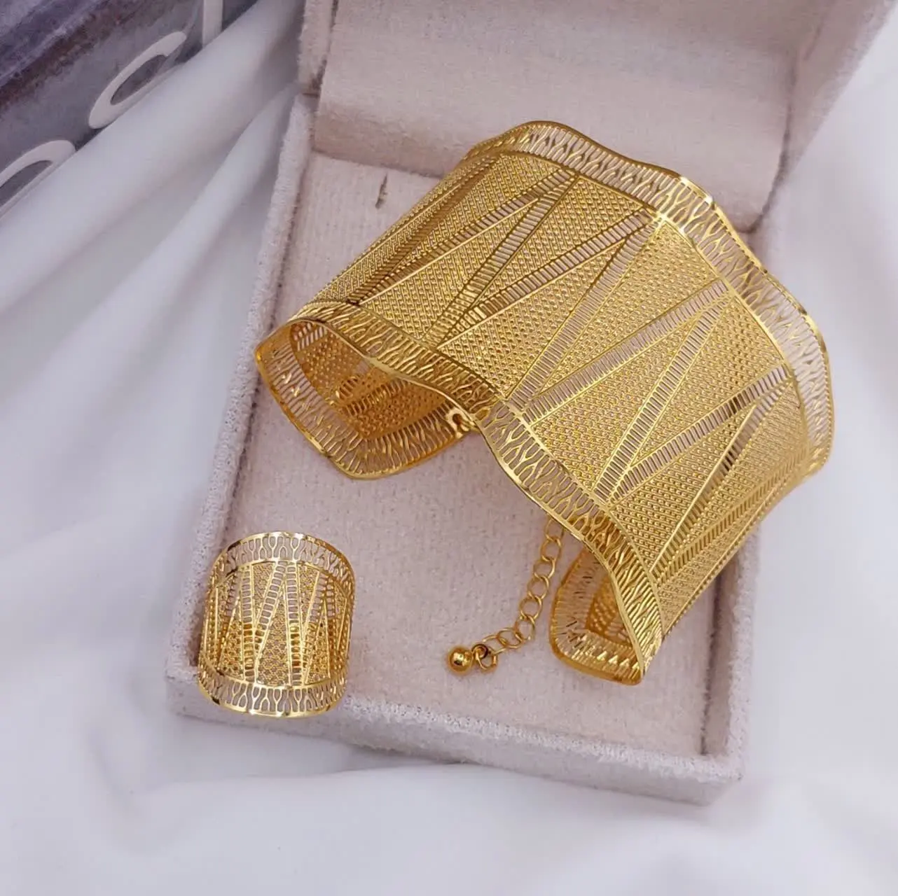 #ست_دستبند_انگشتر بحرینی
