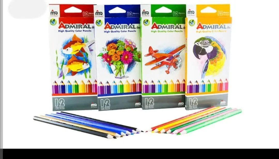 #مداد_رنگی ادمیرال ۱۲ رنگه
