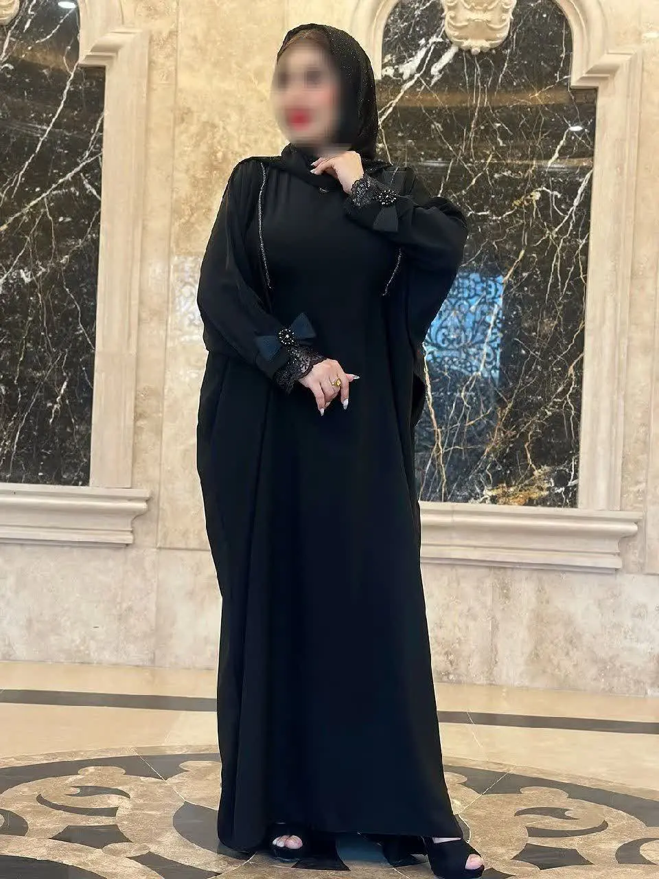 🏴نام: مانتو عبایی آستین پاپیون 
