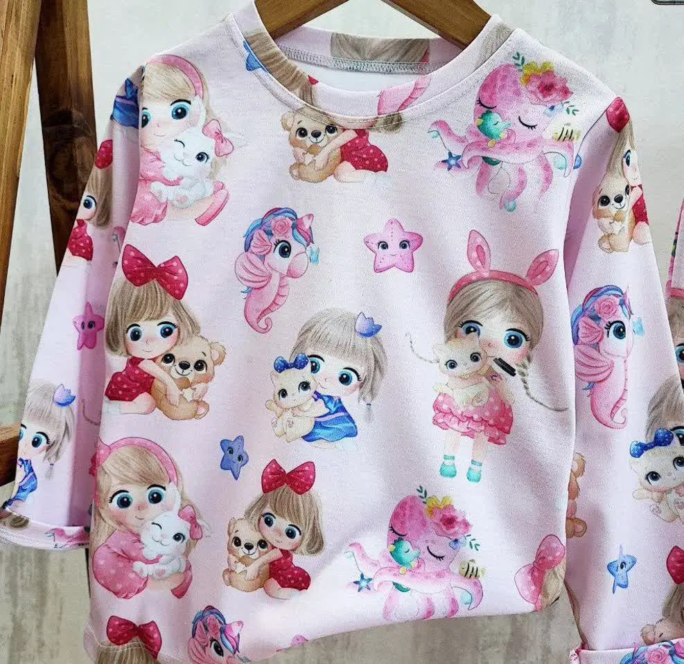 ست بلوز شلوار راحتی آستین بلند