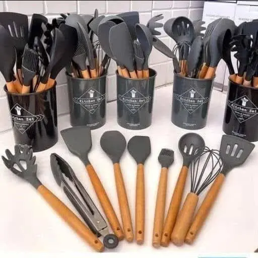 😍🔥ست ابزارسیلیکونی ۱۲پارچ
