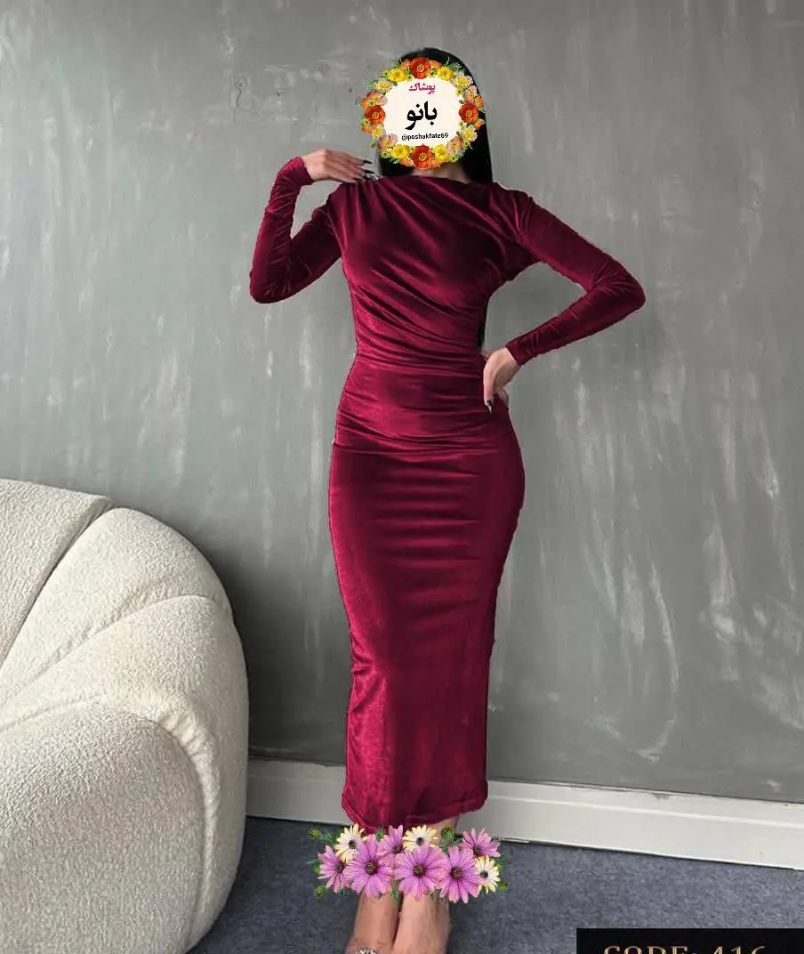 پیراهن بلند مخمل😍
