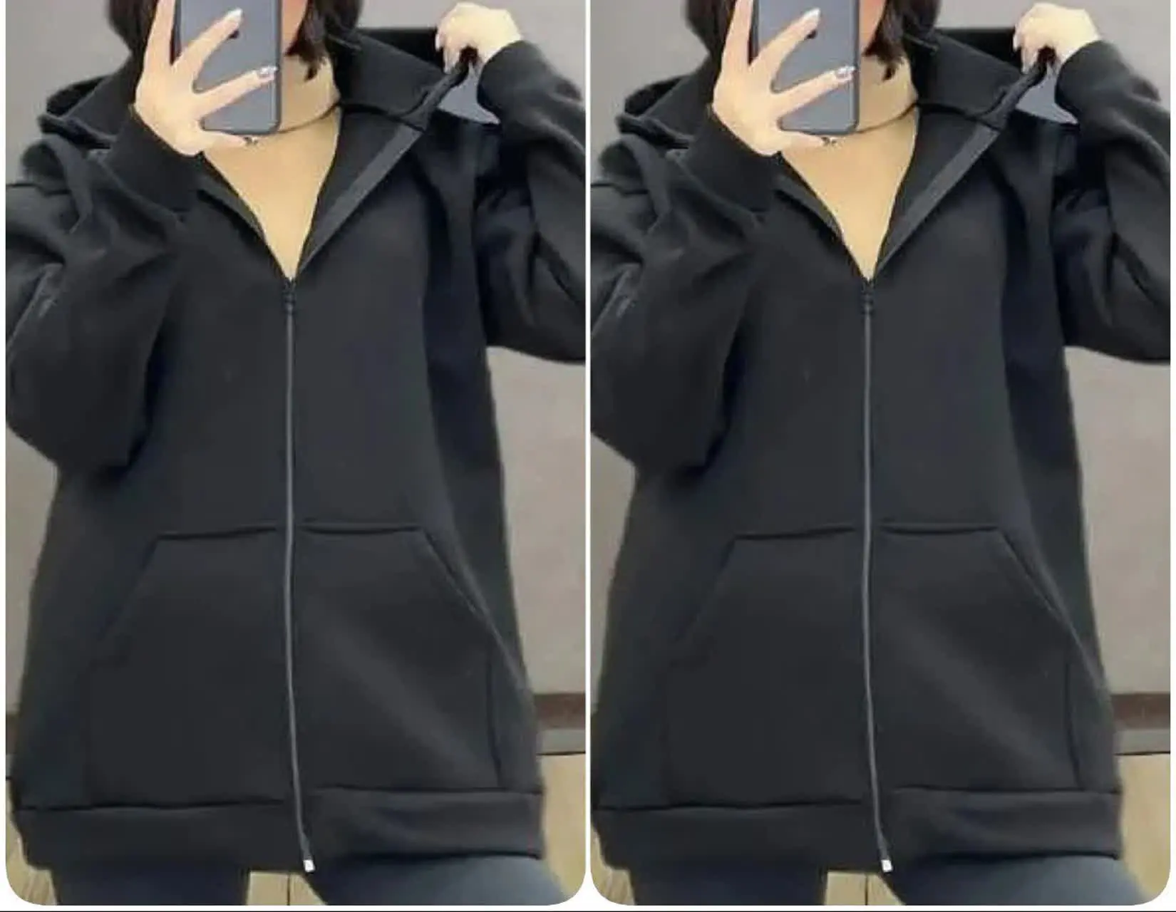 ❤️نام: #سوییشرت جلو زیپ ساده
