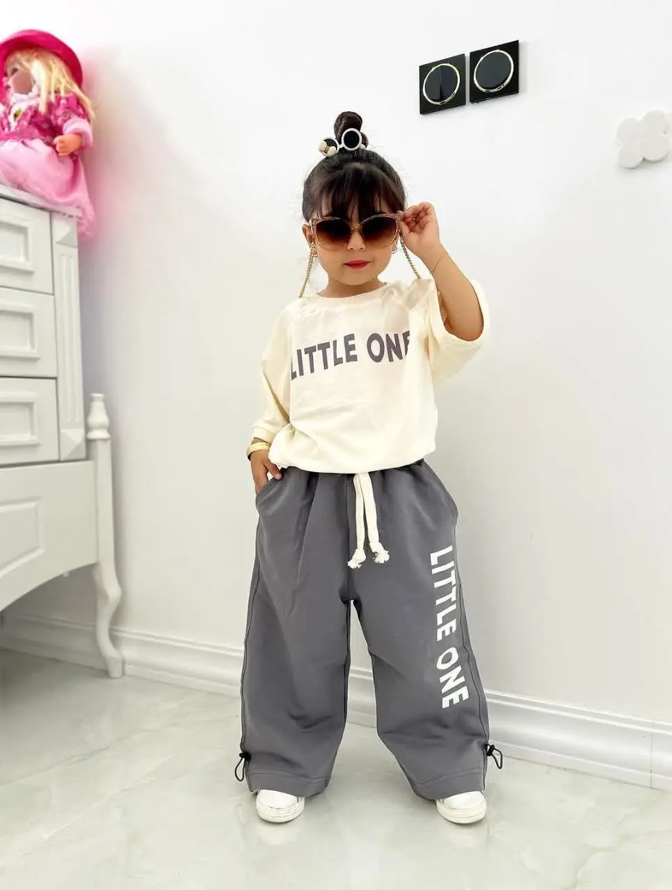 🍃ست تیشرت لانگ و شلوار بگ