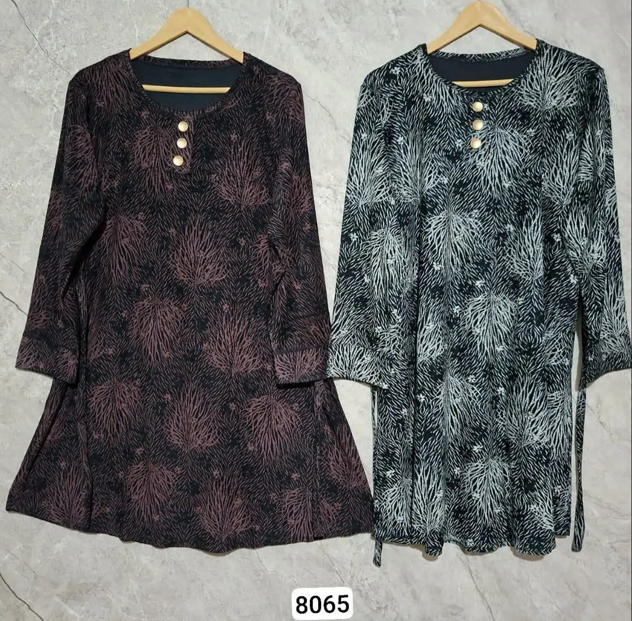 تونیک مخمل طرح دار😍