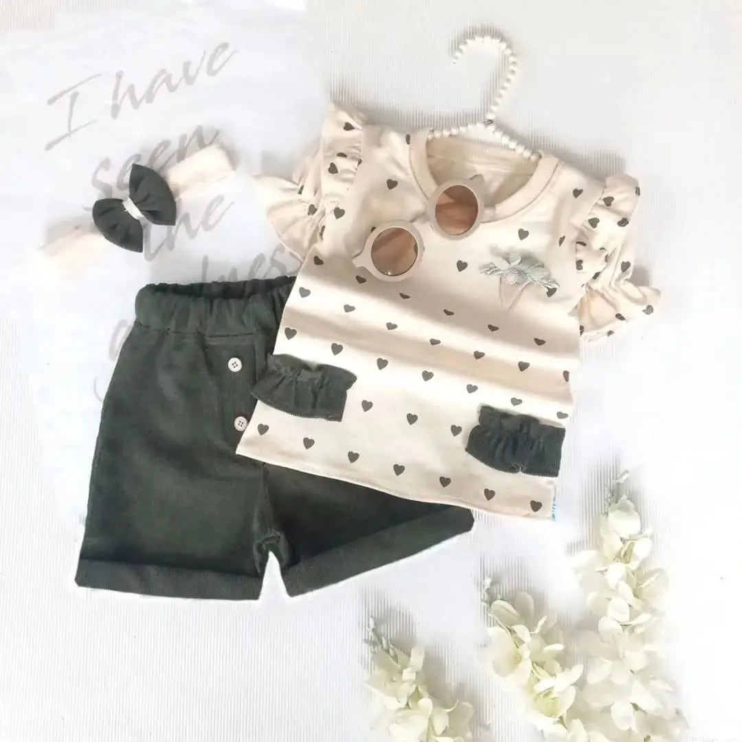 تیشرت شلوارک قلبی مدل آماندا
