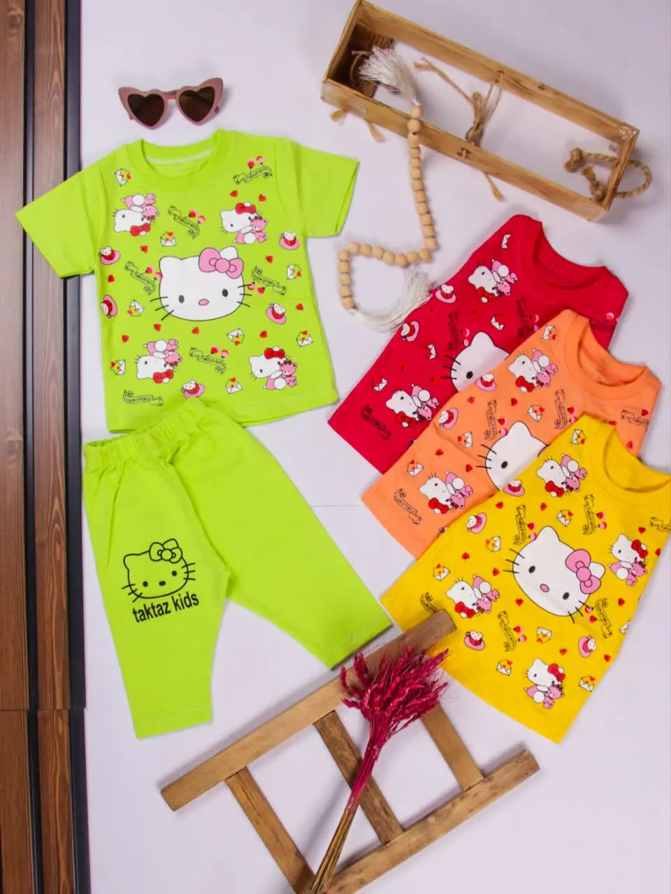 💢تیشرت شلوارک کیتی پاپیون💢
