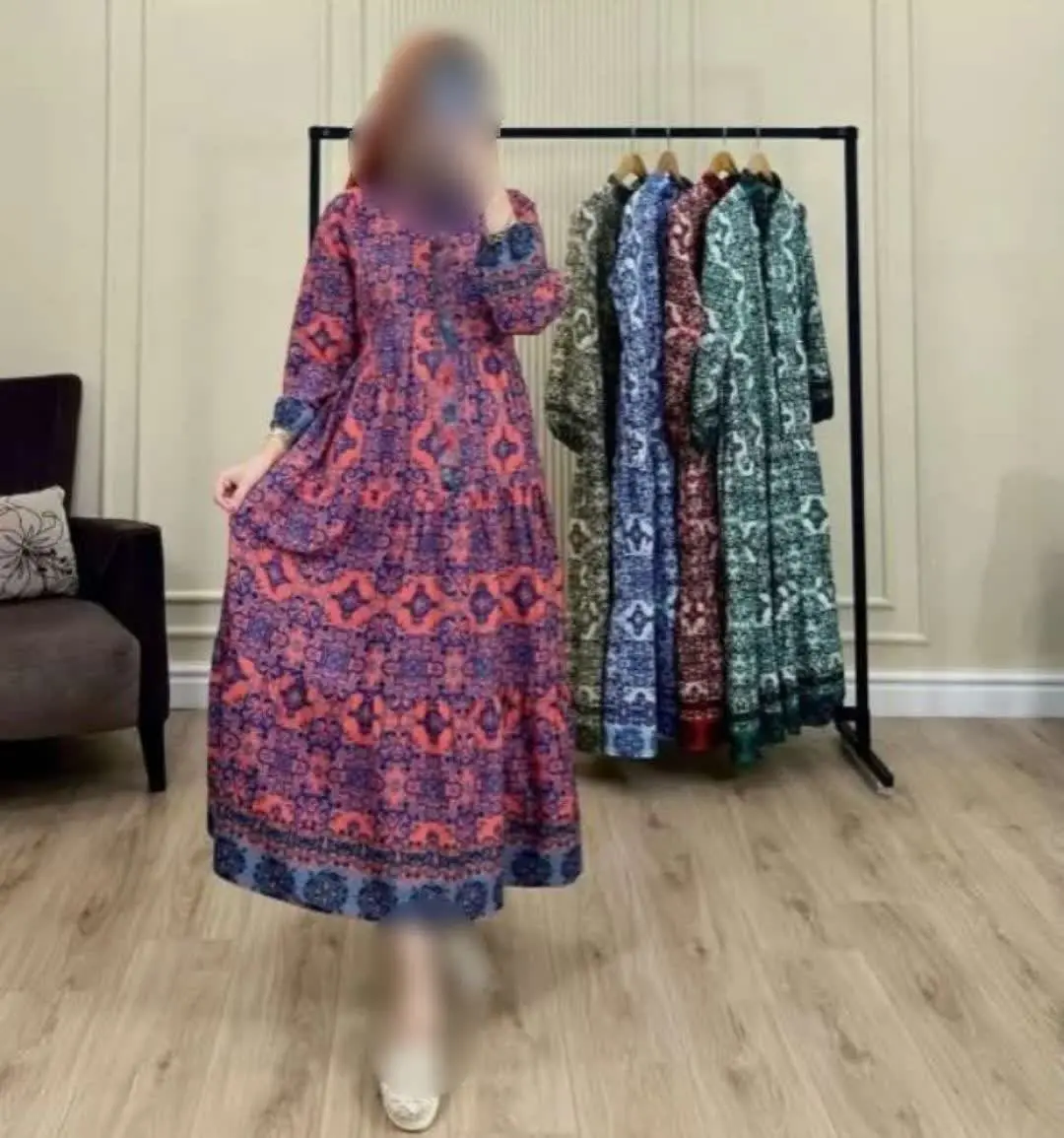 نام: پیراهن ساحلی حاشیه دار
