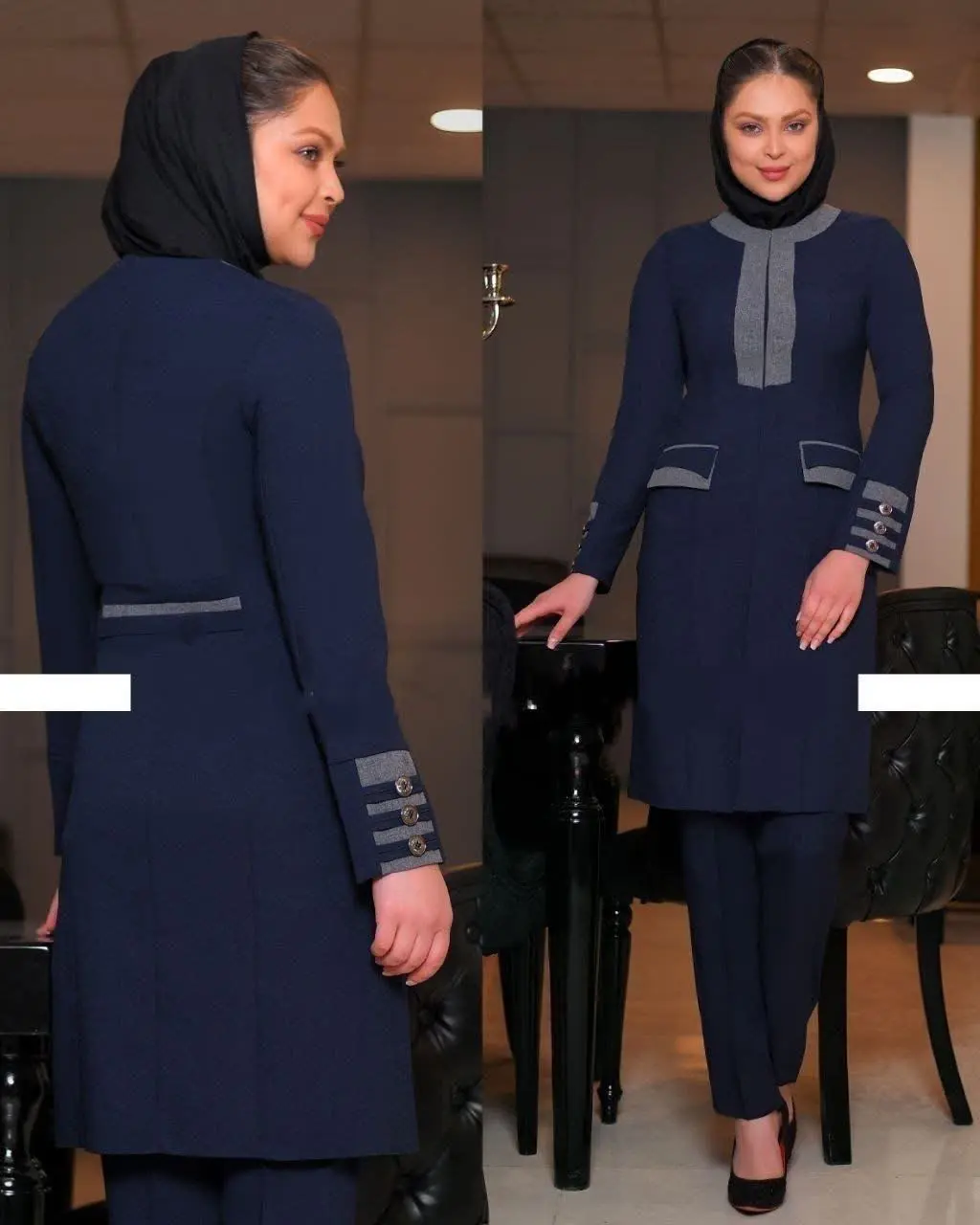 🖋نام: مانتو شلوار اداری طرح قدیم/ فا
