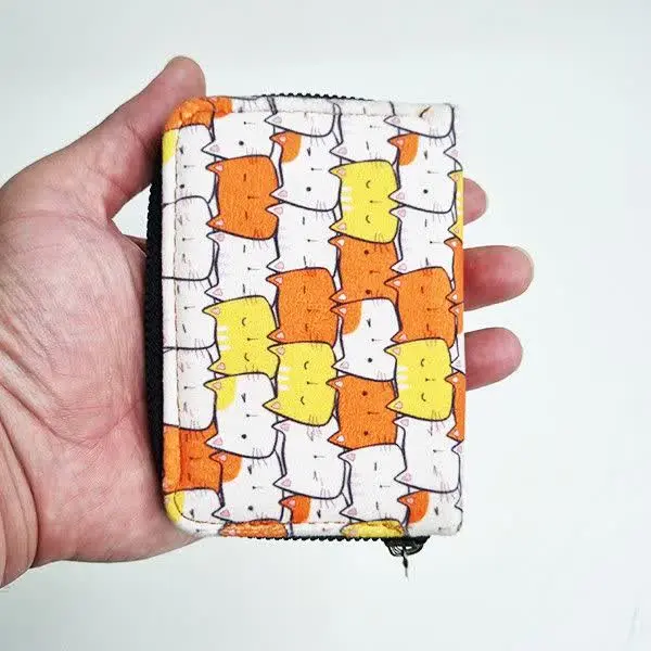 کیف کارتی، مخملی، زیپدار، ط...