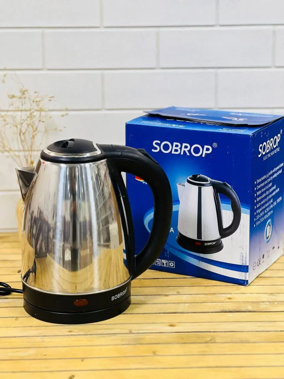 کتری برقی استیل SOBROP مدل...