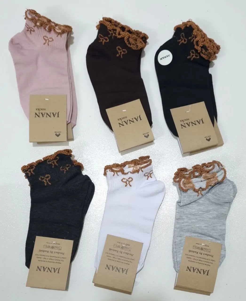 💥جوراب فانتزی دختراته رنگی