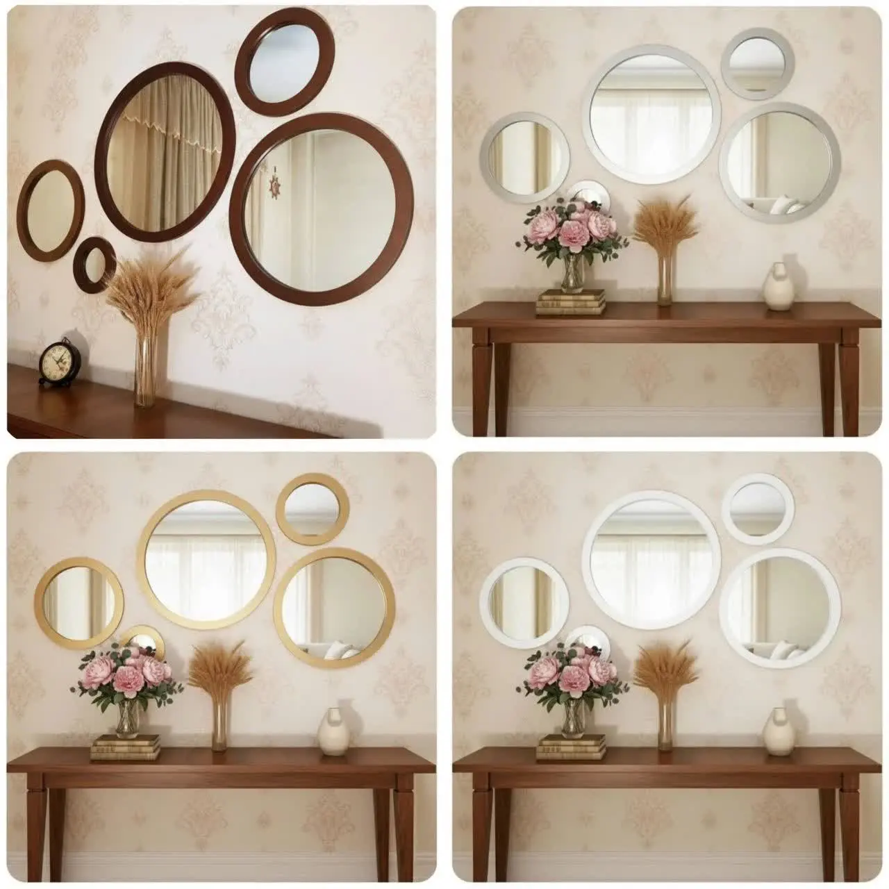 سفید، طلایی، قهوه ای تیره،...