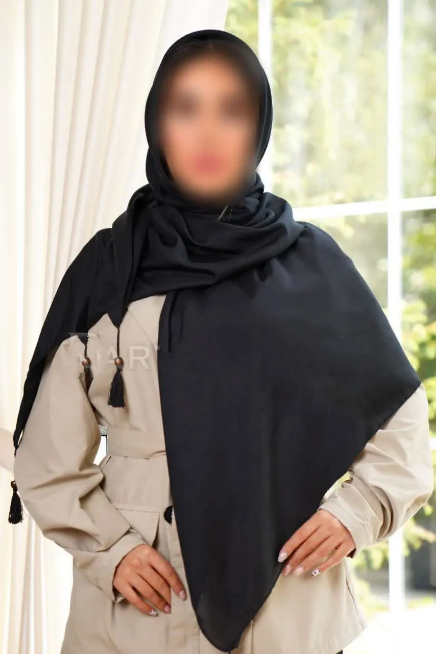 #روسری_نخی_مشکی
