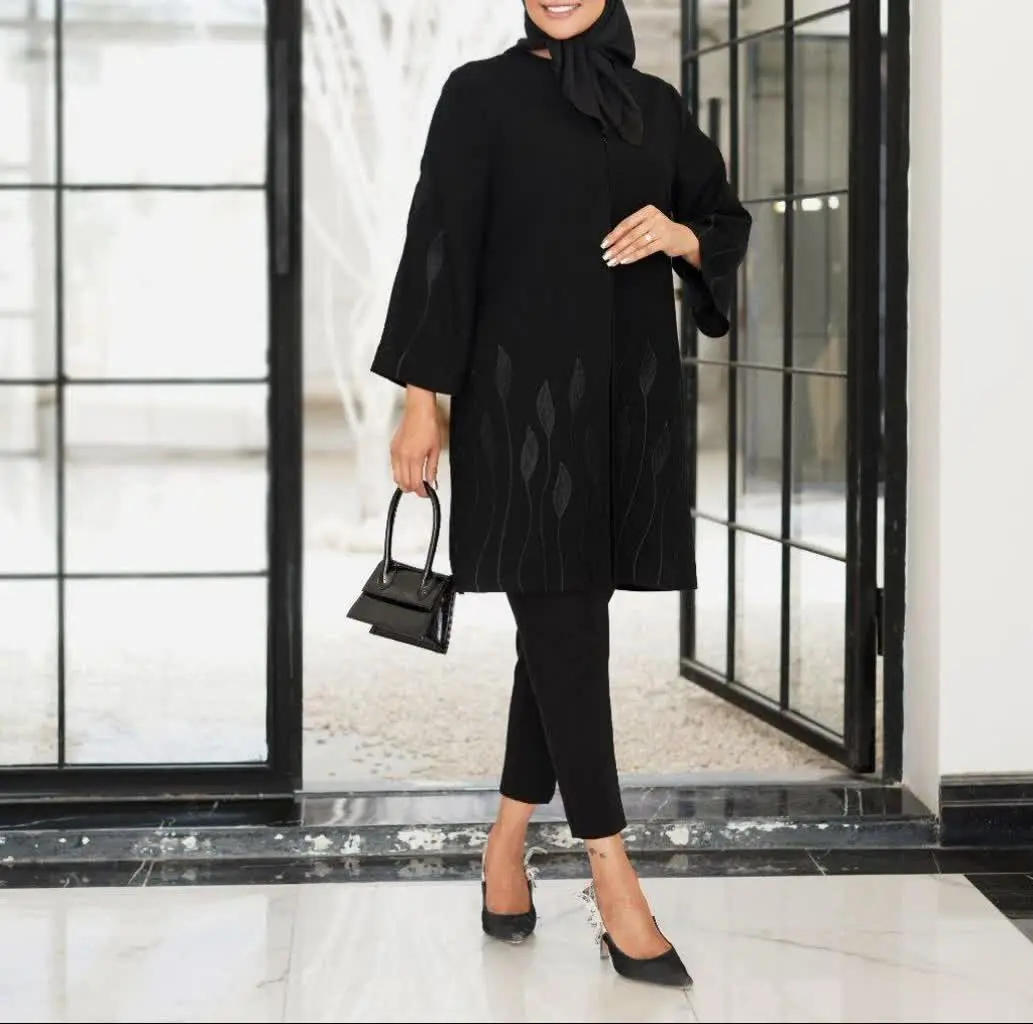 شانتون گلدوزی گل برگی مدل ترنم
