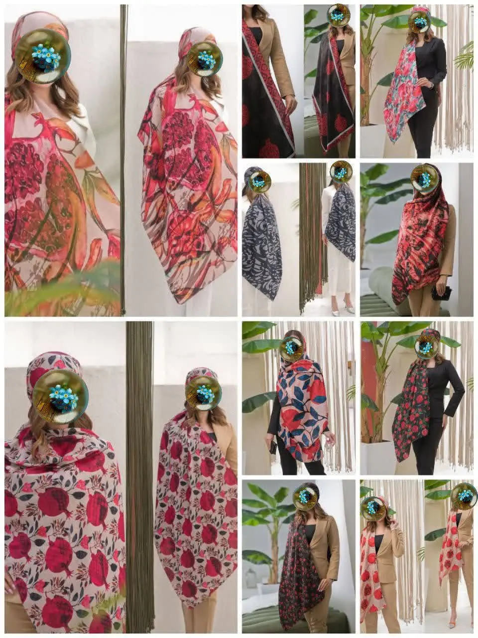 🐝شال نخی یلدایی