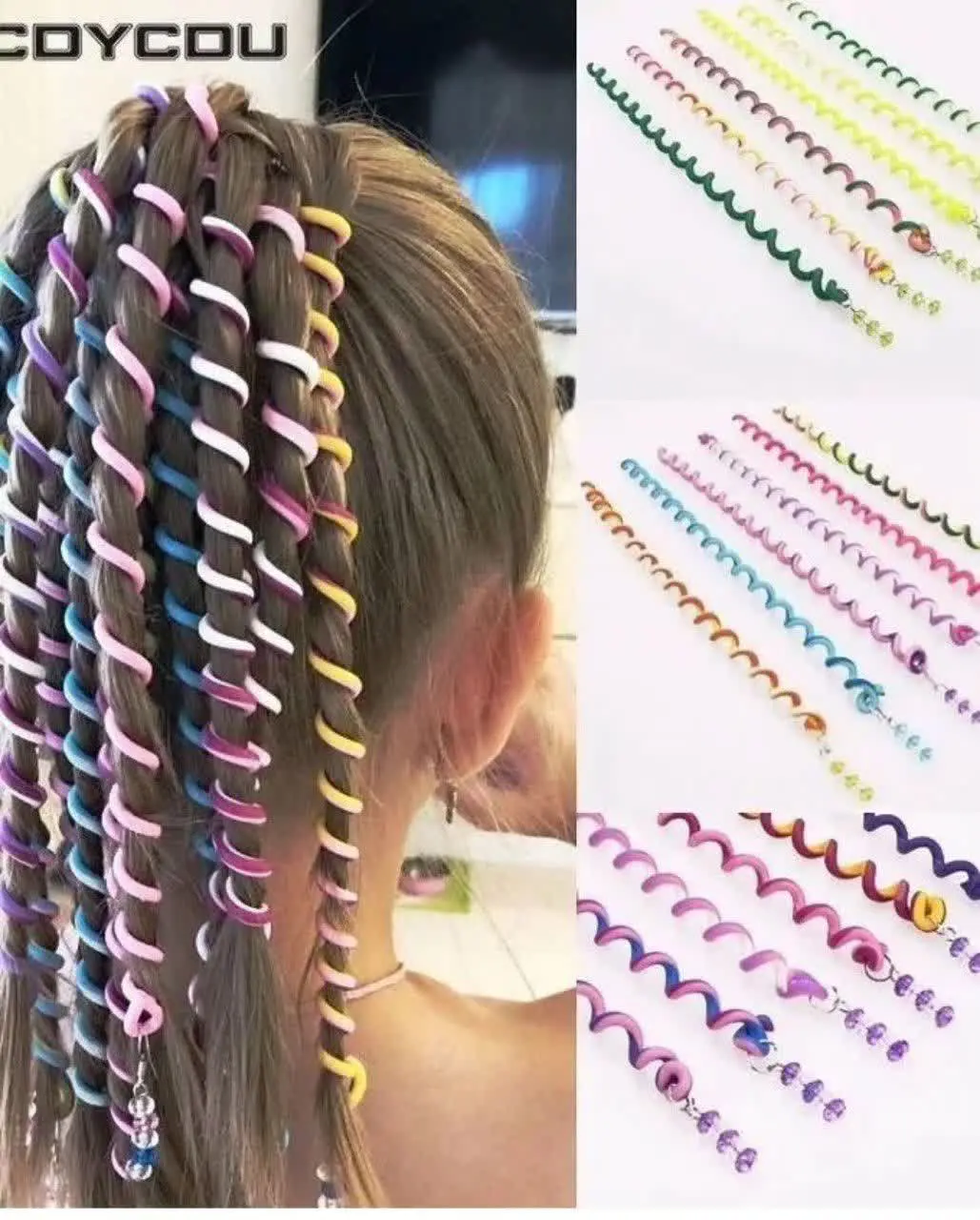 آویز فنری مو
