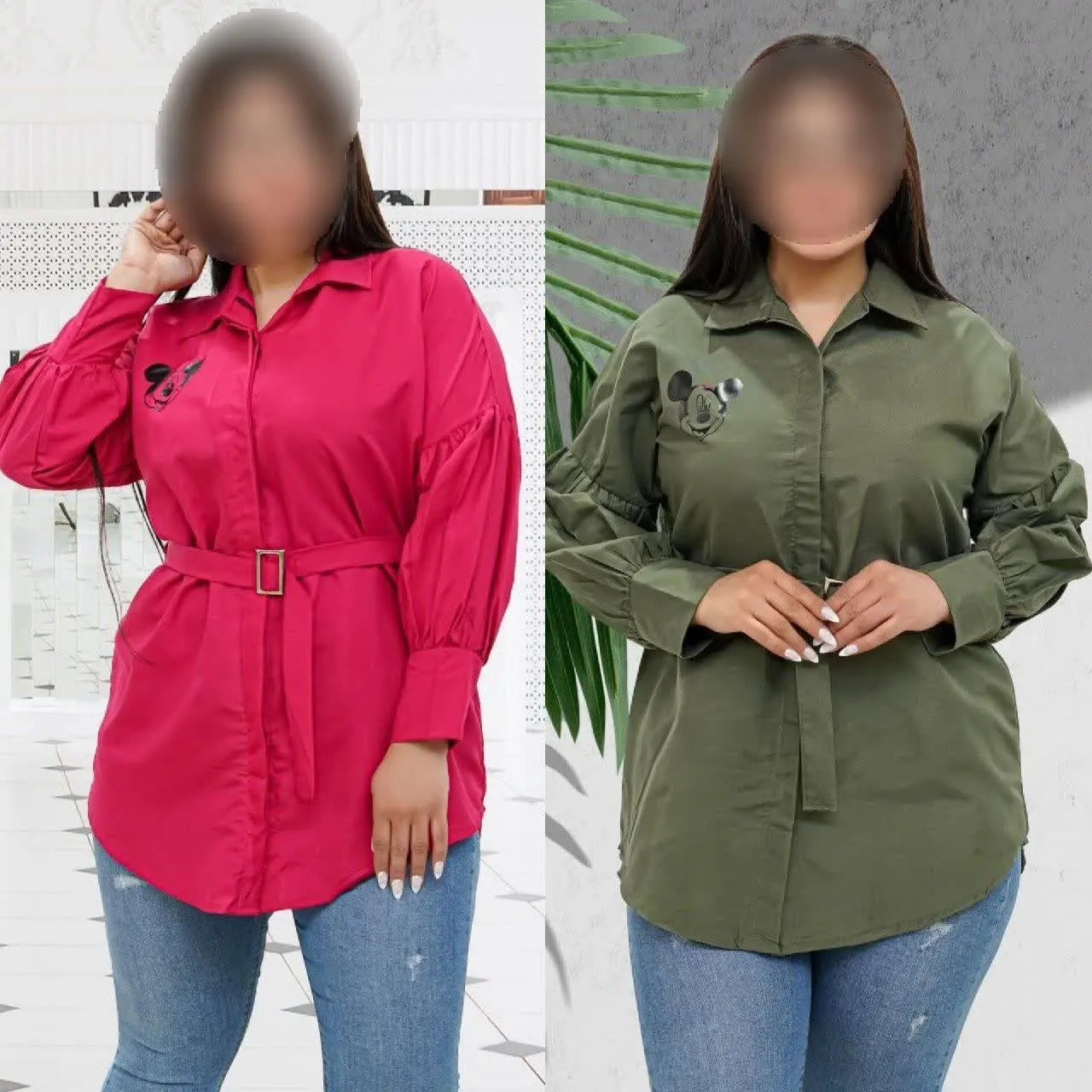 نام: مانتو میکی کمربنددار 
