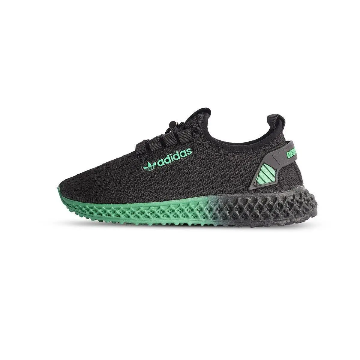 🏆کفش ورزشی زنانه مشکی سبز مدل Diba
