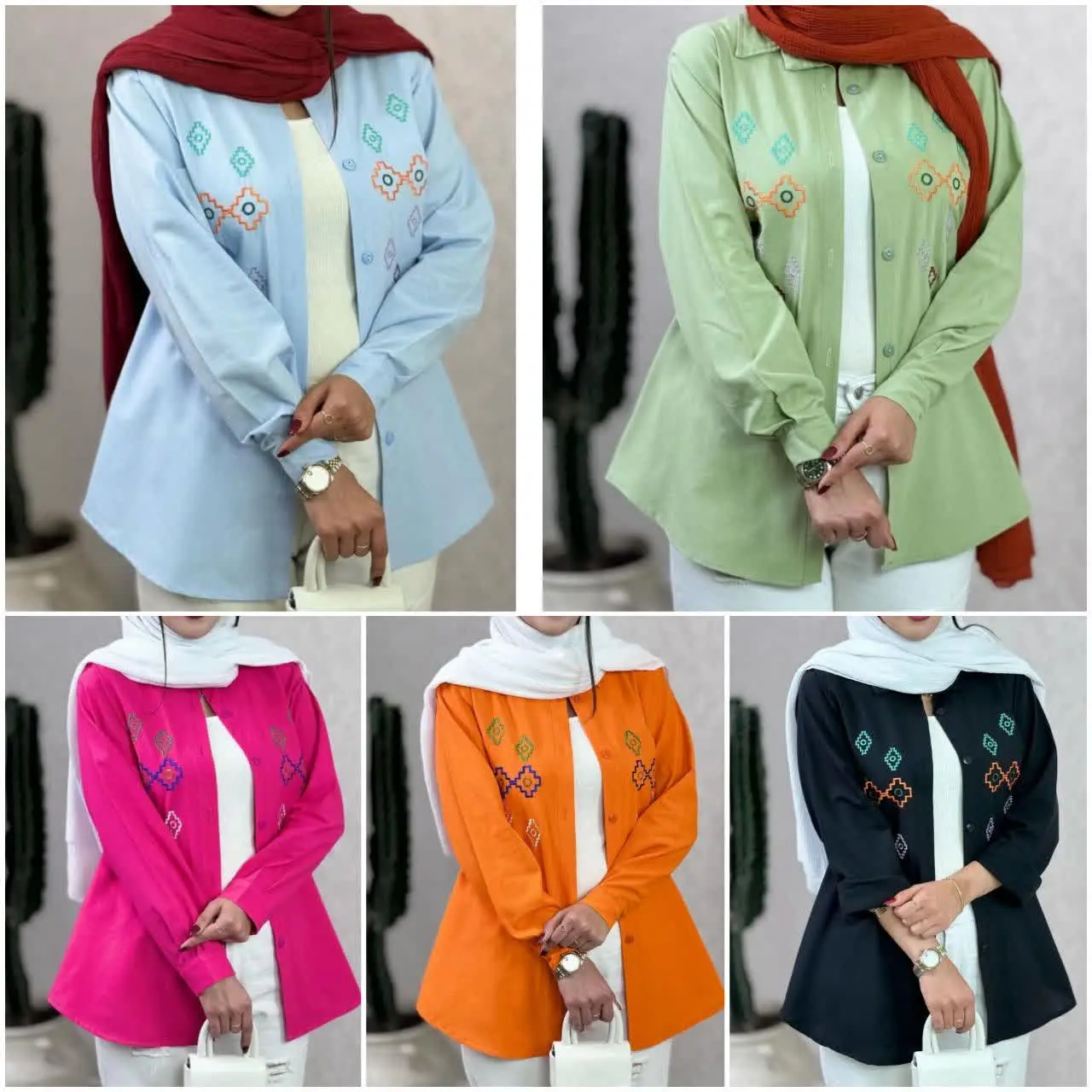 ❤️ شومیز مانتویی مدل سپیتا
