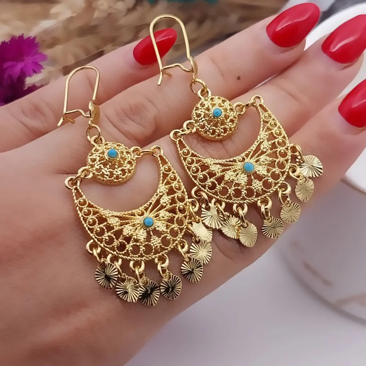 #گوشواره سیتی گلد کد ۱۱۳۵
